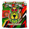 Australia South of Sydney Custom Bedding Set - Brave Bunnies Go the Mighty Heroes Indigenous Bedding Set