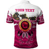 Australia Maroons Cane Toad Custom Polo Shirt - Queenslanders Go The Mighty Maroons Indigenous Koala Polo Shirt