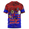 Newcastle Knights Custom Indigenous T-shirt - Stand Up Newcastle Knights Our Town Our Team T-shirt