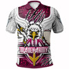 Australia Manly Indigenous Custom Polo Shirt - Super Manly Army Scratch Style Polo Shirt
