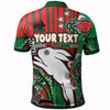 Australia South Sydney Rabbitohs Custom Polo Shirt - Indigenous Dreaming Souths "Live A Red Green Life" Polo Shirt