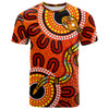 Australia Aboriginal Dreamtime Custom T-Shirt - Indigenous Rainbow Serpent