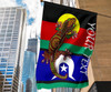 Custom Australia Naidoc Week Flag - Indigenous Australian Lizard Naidoc Style