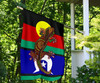 Australia Naidoc Week Flag with Indigenous Australian Lizard