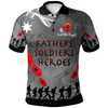 Australia Anzac Polo Shirt - Custom Anzac Fathers Soldiers Heroes Polo Shirt