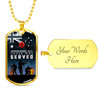 Australia Anzac Military Dog Tag Necklace - Honouring All Those Who Served