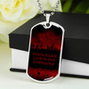 Australia Anzac Military Dog Tag Necklace - Their Name Liveth For Evermore