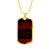 Australia Anzac Military Dog Tag Necklace - Their Name Liveth For Evermore