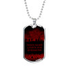 Australia Anzac Military Dog Tag Necklace - Their Name Liveth For Evermore