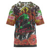 South Sydney Rabbitohs Camouflage Anzac Custom T-shirt - Souths Anzac Day Lest We Forget Spirit T-shirt