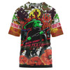 South Sydney Rabbitohs Camouflage Anzac Custom T-shirt - Souths Anzac Day Lest We Forget Spirit T-shirt