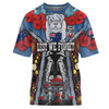 Australia Canterbury-Bankstown Anzac T-shirt - Custom Lest We Forget Aboriginal Inspired