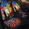 Parramatta Eels Anzac Day Lest We Forget Custom Car Seat Cover - Remembrance Parramatta Eels With Anzac Poppy Watercolour Style