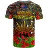 All Stars Rugby T-shirt - Custom Anzac All Stars with Remembrance Poppy and Indigenous Patterns T-shirt