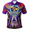 Melbourne Storm Anzac Watercolour Custom Polo Shirt - Remembrance Melbourne Storm Anzac Day With Poppy Flower Polo Shirt