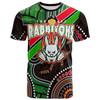 South Sydney Rabbitohs T-shirt - South Sydney Rabbitohs Aboriginal Inspired Dreaming Patterns Australia Culture T-shirt