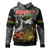 Penrith Panthers Anzac Custom Hoodie - Anzac Rugby Aboriginal Inspired Pattern Hoodie