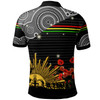 Penrith Panthers Anzac Custom Polo Shirt - Anzac Rugby Aboriginal Inspired Pattern Polo Shirt