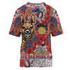 South Sydney Rabbitohs T-shirt - Custom Anzac Souths with Aboriginal Inspired Poppy Flowers T-shirt