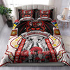 Illawarra and St George Anzac Day Watercolour Custom Bedding Set - Remembrance Illawarra and St George With Poppy Flower