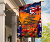 Australia Anzac Day Flag - We Will Remember Them Anzac Quotes Poppy Flower Flag