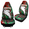 Australia South Sydney Rabbitohs Custom Car Seat Cover - Indigenous Dreaming Souths "Live A Red Green Life"