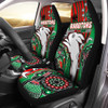 Australia South Sydney Rabbitohs Custom Car Seat Cover - Indigenous Dreaming Souths "Live A Red Green Life"