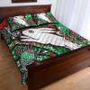 Australia South Sydney Rabbitohs Custom Quilt Bed Set - Indigenous Dreaming Souths "Live A Red Green Life"