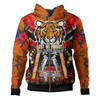 Wests Tigers Anzac Custom Hoodie - Remembrance Wests Tigers Anzac Day With Poppy Flower