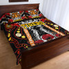 South West Sydney Anzac Day Watercolour Quilt Bed Set - Custom Remembrance South West Sydney With Poppy Flower