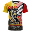 Australia Illawarra and St George Custom T-Shirt - Anzac Day Dragons With Poppy Flower