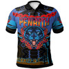 Penrith Panthers Polo Shirt - Anzac Angry Panther Mascot Style Polo Shirt