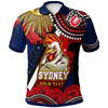 Australia Sydney Anzac Custom Polo Shirt - Anzac Day Sydney Aboriginal Inspired Polo Shirt