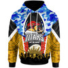 Gold Coast Titans Hoodie - Custom Anzac Gold Coast Titans Aboriginal Inspired Pattern Hoodie