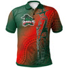 Rabbitohs Rugby Polo Shirt - Custom Anzac Rabbit Sport With Aboriginal Patterns Polo Shirt