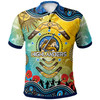 Otago Highlanders Rugby Polo Shirt - Anzac Otago Highlanders Aboriginal Inspired Pattern Polo Shirt