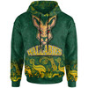 Wallabies Rugby Hoodie - Custom Wallabies Aboriginal With Animals Hoodie