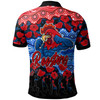 Sydney Roosters Polo Shirt - Custom Anzac Rooster With Aboriginal Inspired Patterns Poppy Polo Shirt