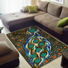 Australia Aboriginal Area Rug - Star dreaming story aboriginal art background