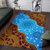 Australia Aboriginal Area Rug - River concept aboriginal style