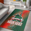 Souths Area Rug - Custom Anzac Rabbit Sport With Patterns Area Rug 11