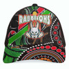 Australia Rabbitohs Anzac Aboriginal Inspired Cap - Australia Rabbitohs Remembrance Day with Poppy Flower Cap