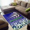 New Zealand Warriors Area Rug - New Zealand Warriors Ruby Maori Patterns Area Rug