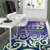 New Zealand Warriors Area Rug - New Zealand Warriors Ruby Maori Patterns Area Rug