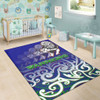 New Zealand Warriors Area Rug - New Zealand Warriors Ruby Maori Patterns Area Rug