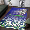 New Zealand Warriors Area Rug - New Zealand Warriors Ruby Maori Patterns Area Rug