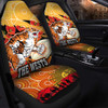 Australia Sydney Anzac Car Seat Cover - Anzac Aboriginal Inspired with Poppy Flower Car Seat Cover