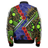 Canberra Raiders Anzac Bomber Jacket - Canberra Raiders Lest We Forget Aboriginal Inspired Bomber Jacket