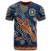 Australia Aboriginal Inspired T-shirt - Platypus And Fish Patterns T-shirt