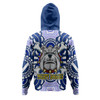 Australia City of Canterbury Bankstown Custom Hoodie - Indigenous Super Berries Tribal Footprints Hoodie